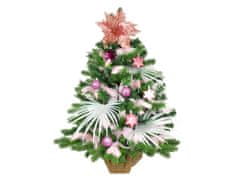 LAALU Ozdobený umelý vianočný stromček Rozprávková hviezdička 60 cm s LED OSVETLENÍM V KVETINÁČI