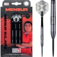 Šípky Steel The Gentle - Mensur Suljovic - Black - 23g