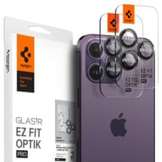 Spigen KRYT NA FOTOAPARÁT SPIGEN OPTIK.TR OCHRANA FOTOAPARÁTU „EZ FIT“ 2 BALENIE IPHONE 14 PRO / 14 PRO MAX ČIERNA