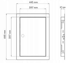 BOBIMARKET kovový zámok na prístupové dvere 40x40