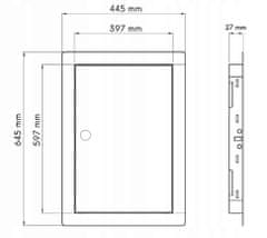 BOBIMARKET kovový zámok na dveri 40x60