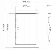 BOBIMARKET kovový zámok na prístupové dvere 40x50