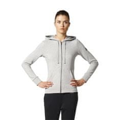 Adidas Mikina sivá 147 - 151 cm/XXS Essentials Solid Full Zip Hoodie W