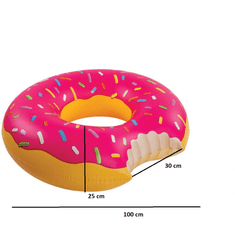 Nafukovací kruh Donut - ružový (120cm)