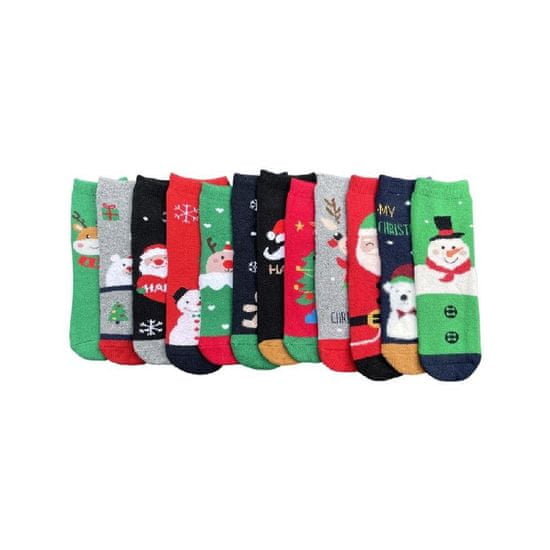 AUR Dámske vianočné thermo ponožky 6 párov - veľkosť 39-42