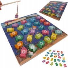 Luxma Drevená rybárska hra s magnetom 3v1 4311