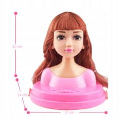 Luxma Busta hlavy bábiky na česanie make-upu 319-5