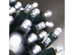 AUR Vonkajšia LED vianočná reťaz - studená biela, 10m, 100 LED