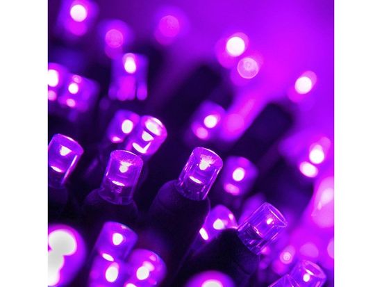 AUR Vnútorná LED vianočná reťaz - fialová, 30m, 300 LED