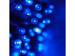 AUR Vonkajšia LED vianočná reťaz - modrá, 10m, 100 LED