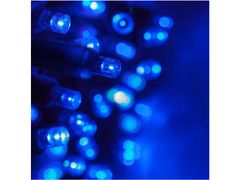 AUR Vonkajšia LED vianočná reťaz -modrá, 10m, 500 LED, so zábleskami