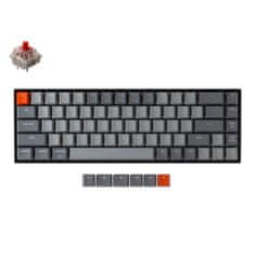 Keychron K6 Mechanická klávesnica, biele LED osvetlenie, Red Gateron K6-O1