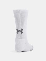 Under Armour Ponožky UA Heatgear 3pk Crew Yth-WHT S