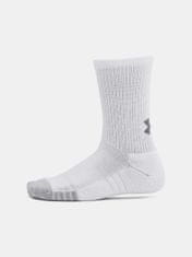 Under Armour Ponožky UA Heatgear 3pk Crew Yth-WHT S