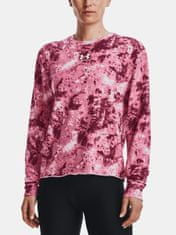 Under Armour Mikina Rival Terry Print Crew-PNK XS