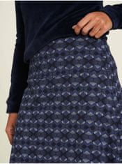 Tranquillo Tmavomodrá vzorovaná midi sukňa Tranquillo XS