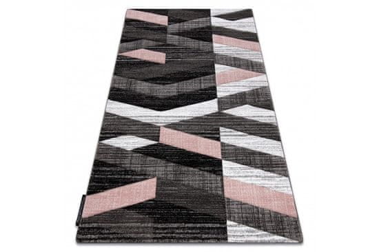 Dywany Lusczów Kusový koberec ALTER Bax pruhy ružový
