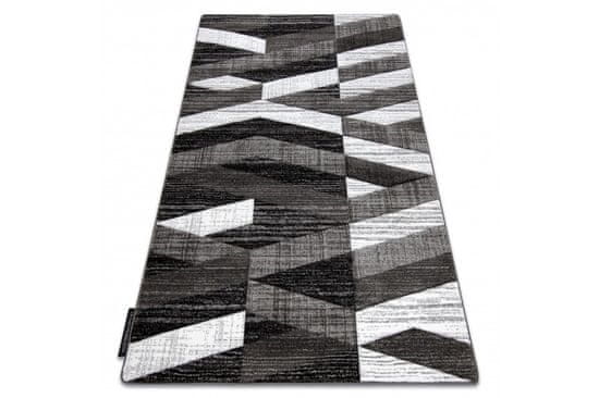 Dywany Lusczów Kusový koberec ALTER Bax pruhy sivý