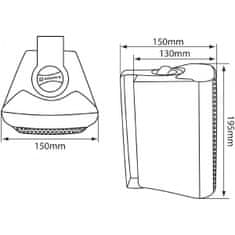 Adastra BC4V, 100V nástenný 4" reprobox, 35W, čierny