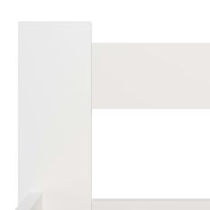 Vidaxl Posteľný rám biely borovicový masív 160x200 cm