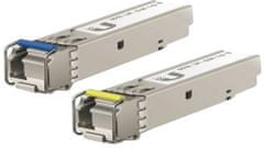 Ubiquiti Single-Mode optický modul SFP, 1Gbit, BiDi - sada 2 kusů