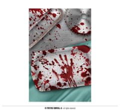 Párty tácka - krv - krvavé odtlačky - 29 x 15x 3 cm - Halloween