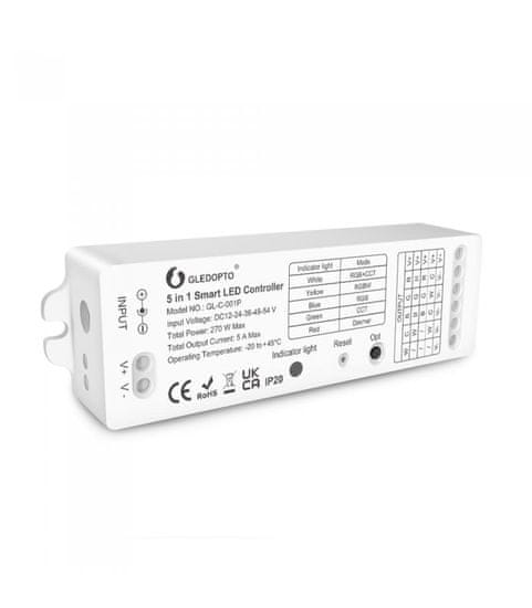 Gledopto GLEDOPTO Zigbee Pro 5-in-1 LED controller (GL-C-001P) - ovládač LED pásov