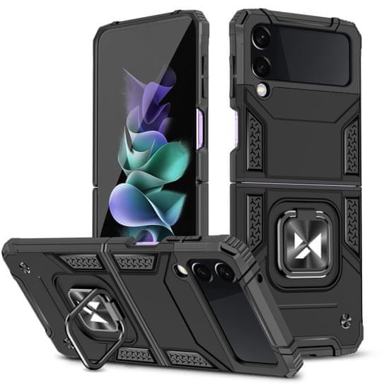 WK Design Puzdro Wozinsky Ring armor pre Samsung Galaxy Z Flip 3 - Čierna KP22135