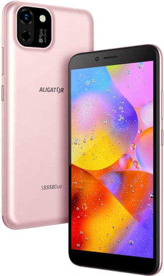 Aligator S5550 Duo, 2 GB/16 GB, Rose gold