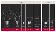 Paulmann PAULMANN Filament 230V LED Globe G125 E27 9W 2700K stmievateľné číra 28971