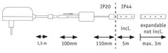 Paulmann PAULMANN MaxLED 250 LED Strip Smart Home Zigbee RGBW s krytím základná sada 5m IP44 22W 30LEDs/m 36VA 78867