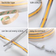 Paulmann PAULMANN MaxLED 1000 LED Strip Full-Line COB základná sada 3m 36W 528LEDs/m 2700K 50VA 71049