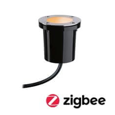 Paulmann PAULMANN Plug a Shine LED zemné svietidlo Smart Home Zigbee zlaté svetlo spot neláka hmyz IP65 CCT 4,6 W čierna/oceľ 94588