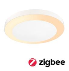 Paulmann PAULMANN LED stropné svietidlo Smart Home Zigbee Circula súmrakový senzor neláka hmyz IP44 kruhové 320mm CCT 14W 230V biela umelá hmota 94527