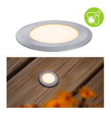 Paulmann PAULMANN LED zemné svietidlo zlaté svetlo neláka hmyz IP67 kruhové 50mm 2200K 2,2W 230V hliník umelá hmota/kov 94726