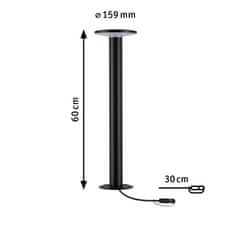 Paulmann PAULMANN Plug a Shine LED stojacie svietidlo Plate samostatné svietidlo IP44 2200K 7W antracit 94723