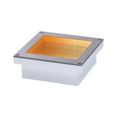 Paulmann PAULMANN LED zemné svietidlo Smart Home Zigbee Brick neláka hmyz IP67 hranaté 100x100mm CCT 1W 230V oceľ oceľ 94595
