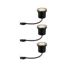 Paulmann PAULMANN Plug a Shine LED zemné svietidlo Floor základná sada neláka hmyz IP67 2200K 3x4,5W antracit 94717