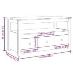 Vidaxl Konferenčný stolík 102x49x55 cm borovicový masív