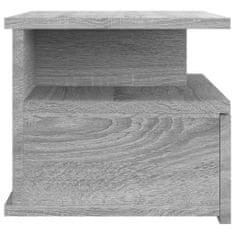 Vidaxl Nástenný nočný stolík sivý sonoma 40x31x27 cm spracované drevo