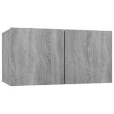 Vidaxl 10-dielna súprava TV skriniek sivý dub sonoma spracované drevo