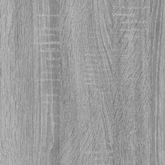 Vidaxl Knižnica/komoda sivá sonoma 66x30x130 cm spracované drevo