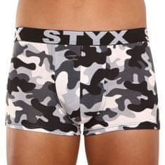 Styx Pánske boxerky art športová guma nadrozmer maskáč (R1457) - veľkosť 4XL