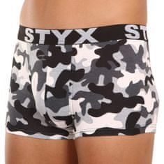 Styx Pánske boxerky art športová guma nadrozmer maskáč (R1457) - veľkosť 4XL