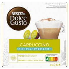 NESCAFÉ Dolce Gusto Cappuccino Skinny Unsweetened - kávové kapsule - kartón 3x16 ks