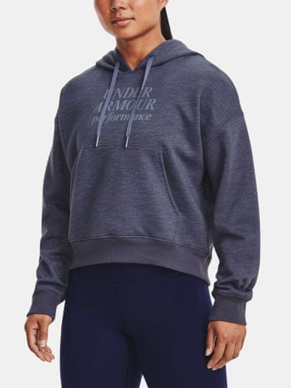 Under Armour Mikina Essential Script Hoodie-GRY
