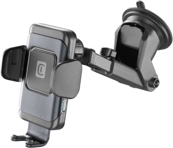 CellularLine univerzální držiak do auta Hug Air s bezdrátovým nabíjením, 15W, čierna