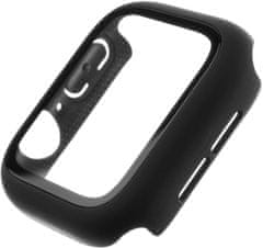FIXED ochranné pouzdro Pure+ s temperovaným sklem pro pple Watch 44mm, čierna