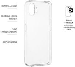 FIXED gelový zadní kryt pro Nothing phone (1), čirá