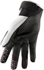 THOR rukavice DRAFT černo-bielo-červené XS